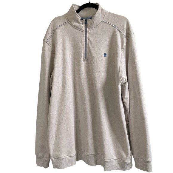 IZOD Big & Tall 1/4 Zip Long Sleeve
Advantage Sweater Sweatshirt Size XLT - Picture 1 of 6